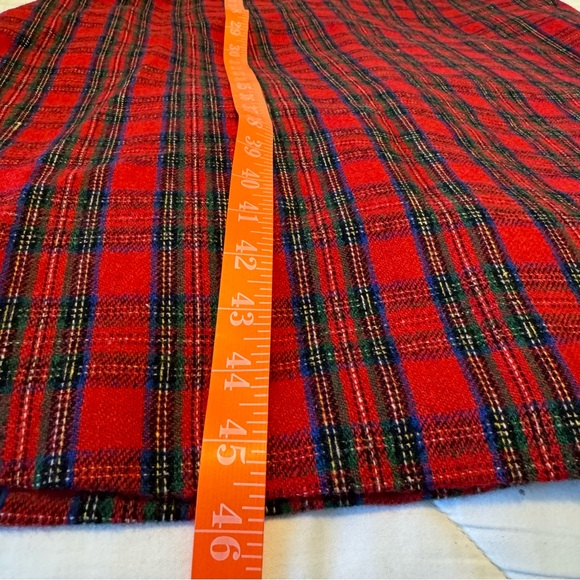Plaid red dress Vintage size 8 wool blend jumper with pockets, lined gorgeous - Picture 14 of 16